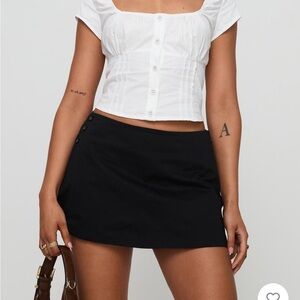 Princess Polly Black Mini Skirt